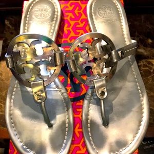 Tory Burch silver Sandals Miller